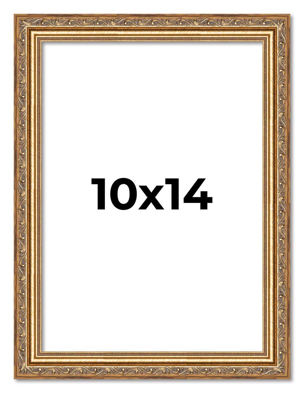 10x14 Museum-Quality Picture Frame with UV-Resistant Acrylic & Acid-Free Backing, Available in 4 Finishes - Gold, Silver, Bronze, and Black
